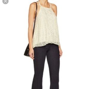 Alice and Olivia embroidered halter top